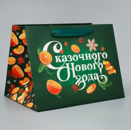Пакет подарочный «Новогодняя сказка», 25 × 19 × 18 см Изображение Пакет подарочный «Новогодняя сказка», 25 × 19 × 18 см